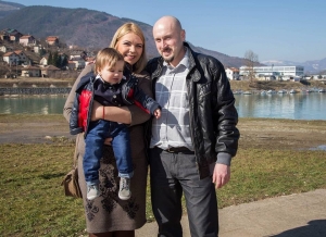 Татјана Шимшић са породицом, Вишеград - Република Српска