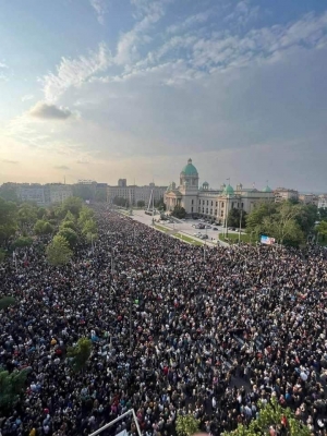 Скуп испред скупштине Србије, Београд, 19. 05. 2023.